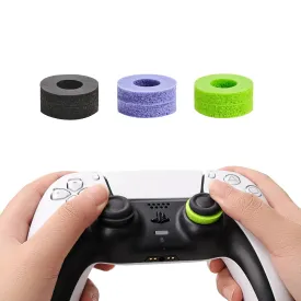 6 Pack Silicone Rubber Rings for PlayStation 5 Accessories, Precision Rings for PS5, Gaming Accessories for PS4for PS5, for PS Portal, for Xbox One, for Xbox Elite(Black/Purple/Green)