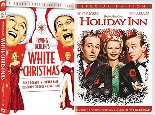 Bing's Treasures Movie Pack Classics Holiday Inn Fred Astaire   Irving Berlin's White Christmas Crosby Diamond DVD Edition Double Feature