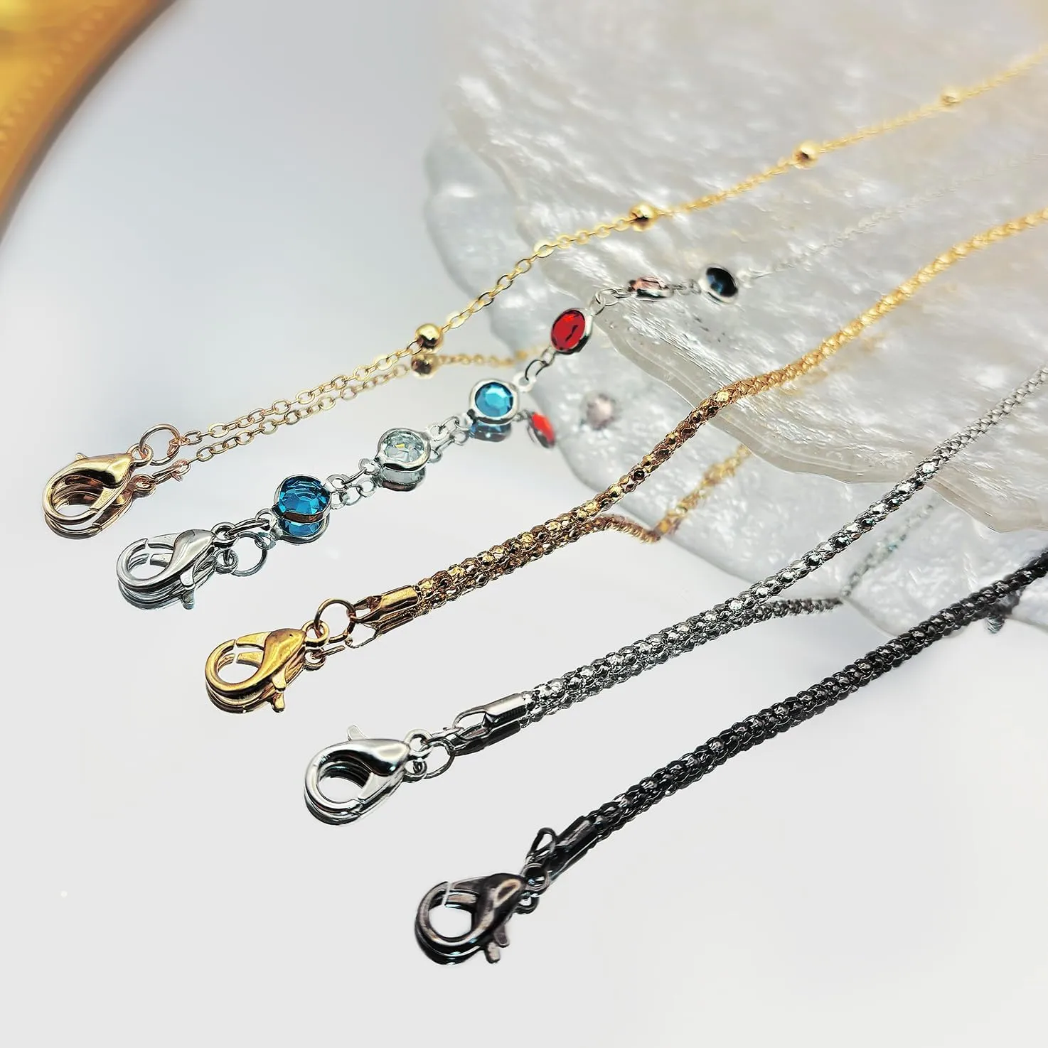 Eyeglass Chain,8 Pcs Beaded Eye Glasses Strap Holders around Neck For Women