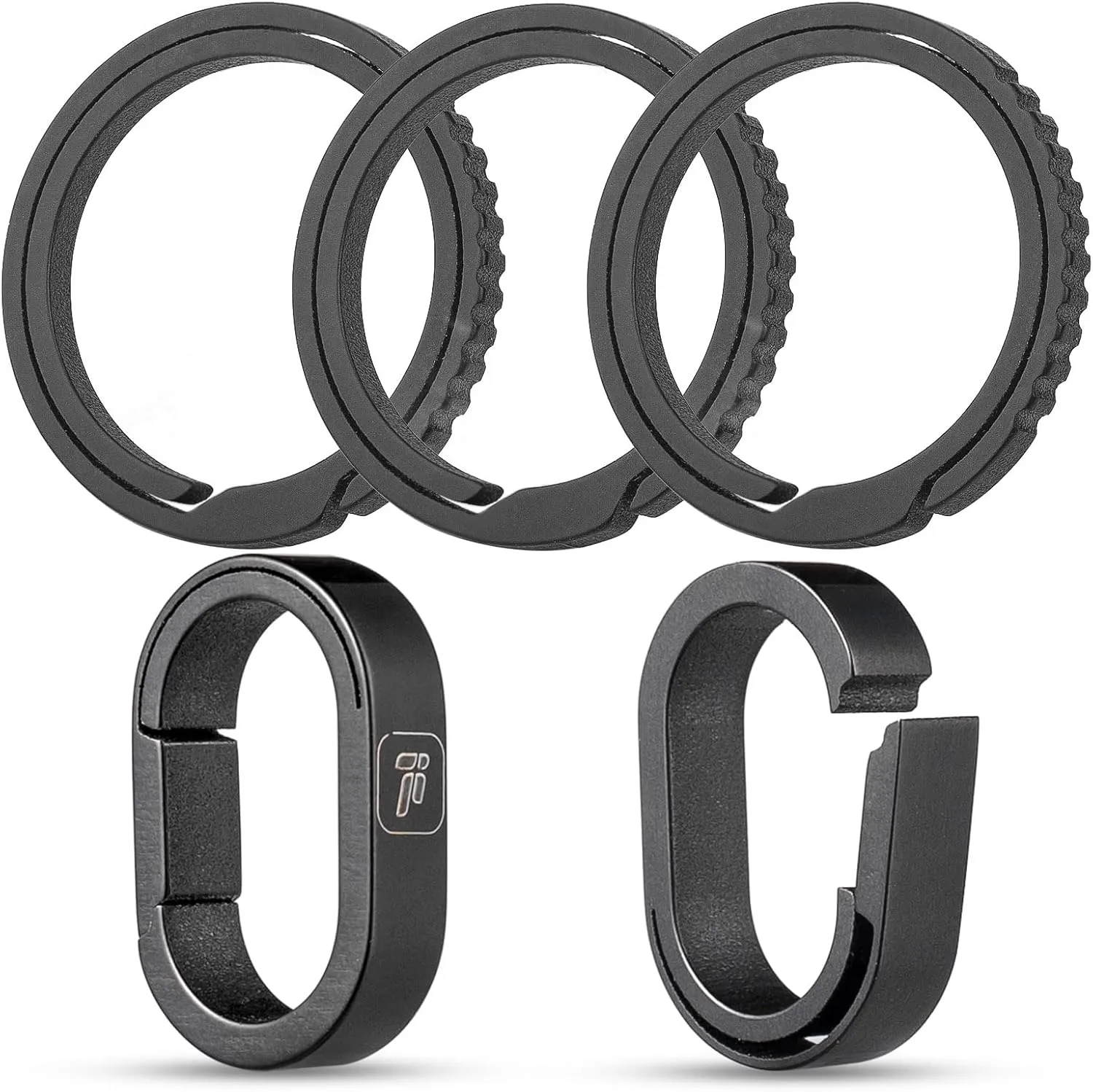 FEGVE Titanium Key Chain Rings for Home Keys, Bag Pendant
