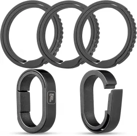 FEGVE Titanium Key Chain Rings for Home Keys, Bag Pendant