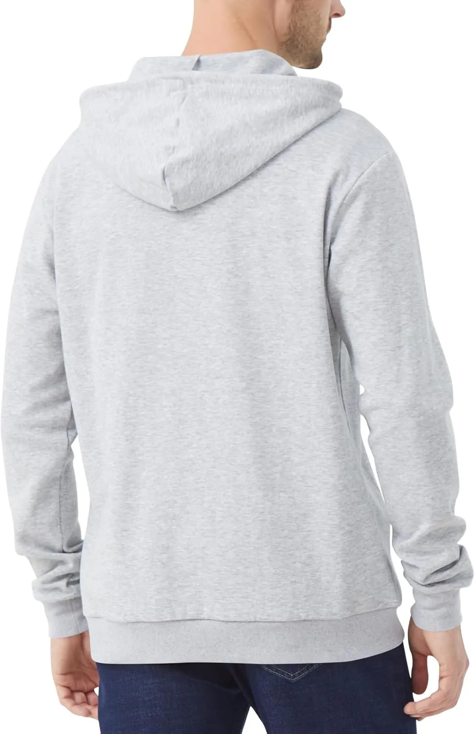 Idtswch Mens Tall Lightweight Hoodies Zip Up Sweatshirt Slim Fit Jacket