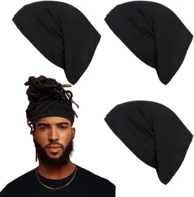 Leeven Sleep Shower Cap mens bonnet Long Hair Dread Loc Cap Long Braid Cap Elastic Dreadlock Tube for Men Woman