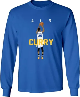 Long Sleeve Air Curry 3 Pointer Shirt T-Shirt Mens Long Sleeve