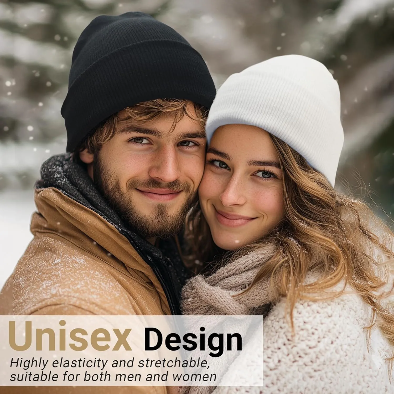 NPQQUAN Beanie for Men Women Winter Hats for Mens Beanie Cuffed Knit Beanies Skull Cap