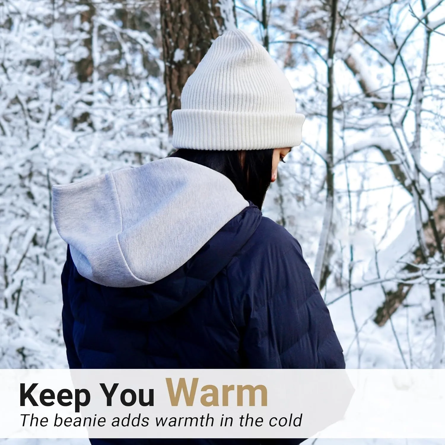 NPQQUAN Beanie for Men Women Winter Hats for Mens Beanie Cuffed Knit Beanies Skull Cap