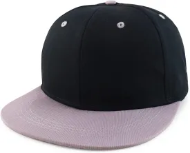 Oversized 2XL Structured Flatbill Snapback Cap for Big Heads