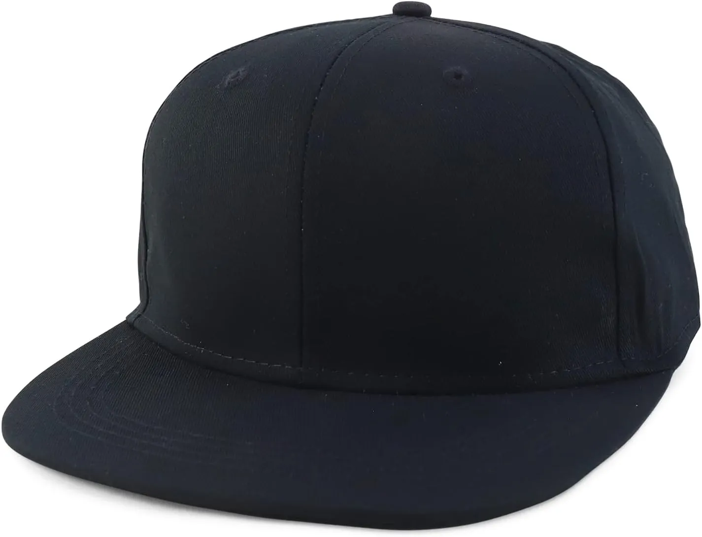 Oversized 2XL Structured Flatbill Snapback Cap for Big Heads