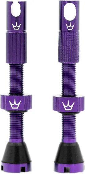Peaty's X Chris King MK2 Tubeless Valves Presta - Integrated Spoke Key & Valve Core Removal Caps, Mountain Bike, Road & Gravel Bicycle Tyre, Insert Compatible, 7075 Aluminium - 42mm & 60mm
