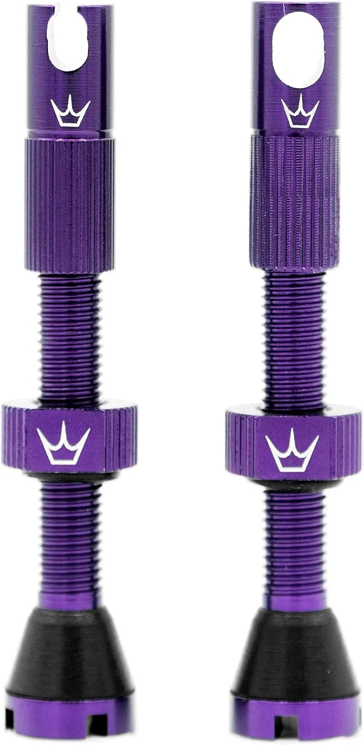 Peaty's X Chris King MK2 Tubeless Valves Presta - Integrated Spoke Key & Valve Core Removal Caps, Mountain Bike, Road & Gravel Bicycle Tyre, Insert Compatible, 7075 Aluminium - 42mm & 60mm
