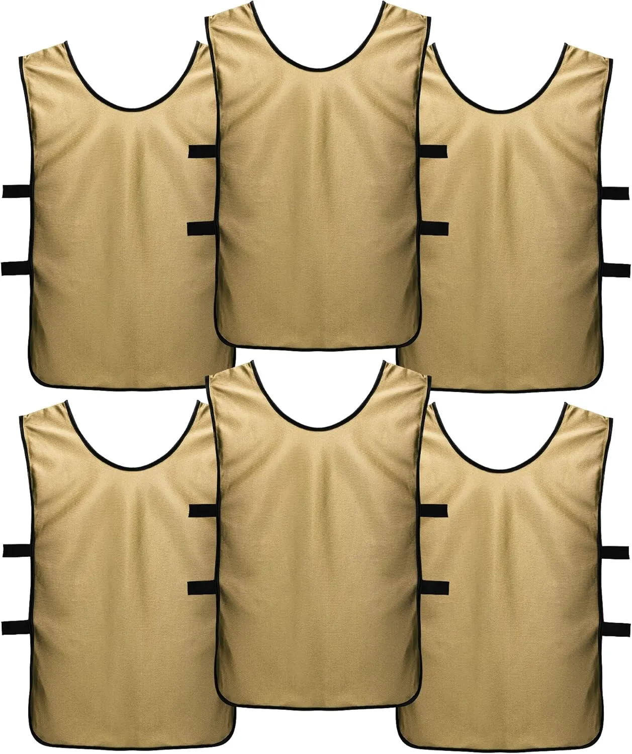 Pinnies Scrimmage Vests for Kids, Youth and Adults (6-Pack) - Soccer Pennies