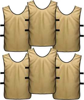 Pinnies Scrimmage Vests for Kids, Youth and Adults (6-Pack) - Soccer Pennies