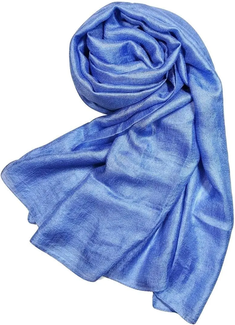 Shanlin Solid Color Silk Feel Long Scarves