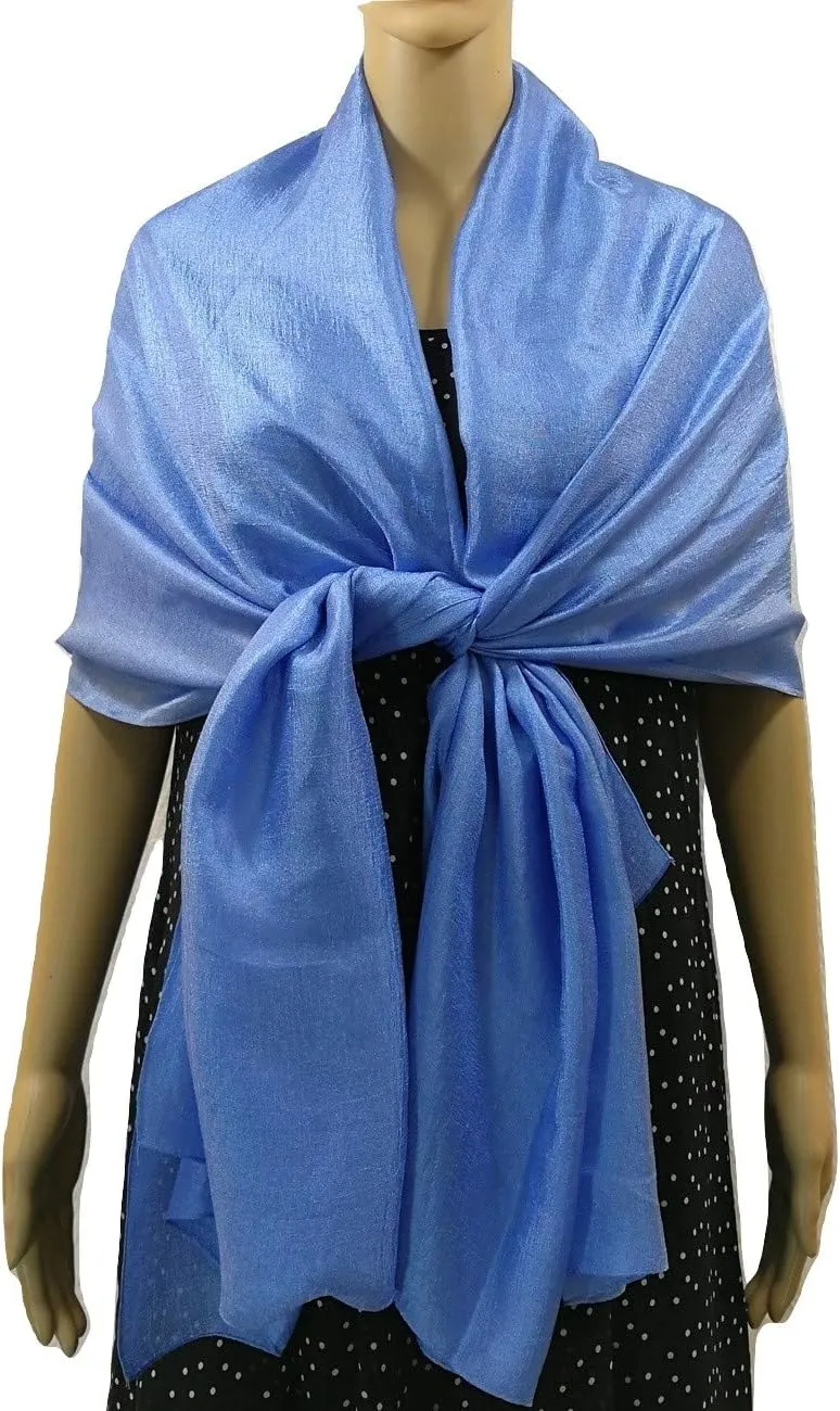 Shanlin Solid Color Silk Feel Long Scarves