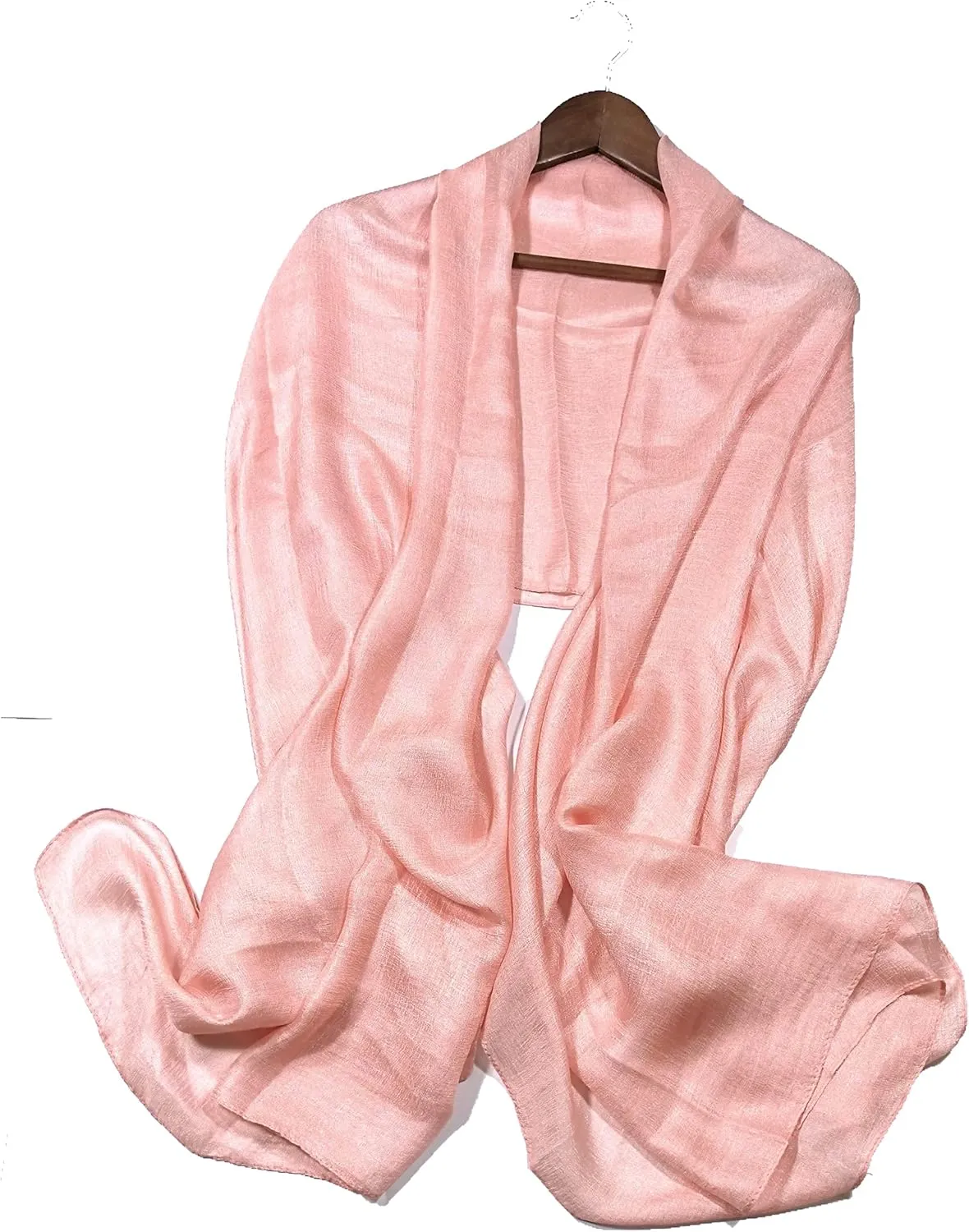 Shanlin Solid Color Silk Feel Long Scarves