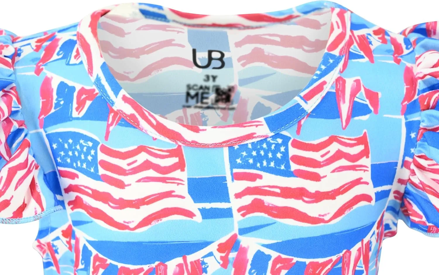 Unique Baby Girls' Short Sleeve Everyday Printed Dresses for Kid and Toddler, Sizes 2T-12Y