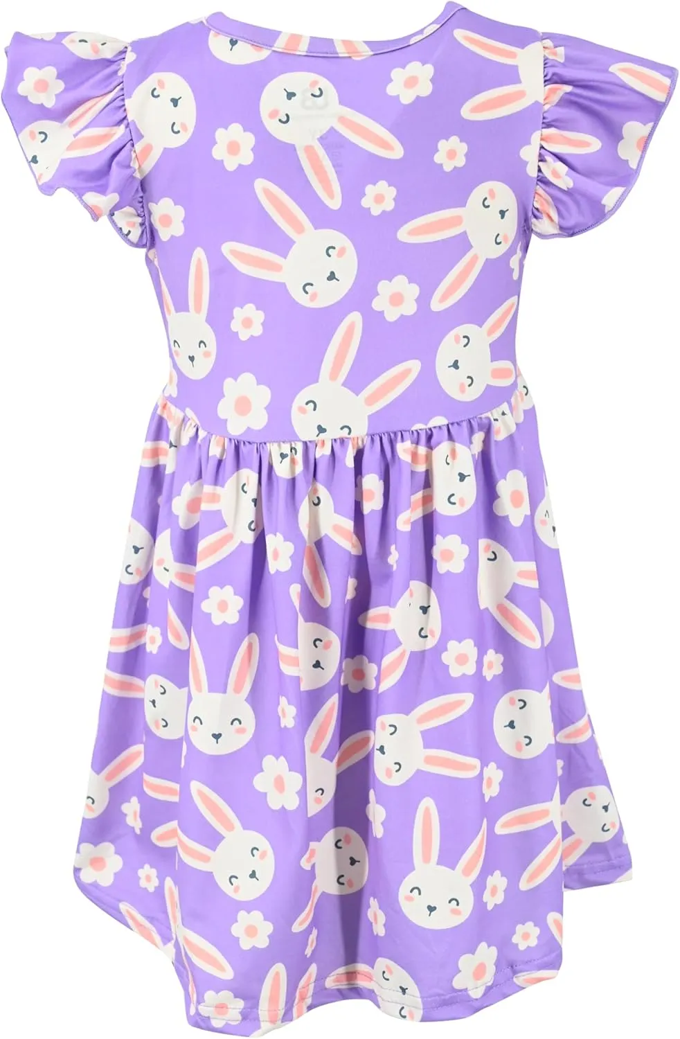 Unique Baby Girls' Short Sleeve Everyday Printed Dresses for Kid and Toddler, Sizes 2T-12Y