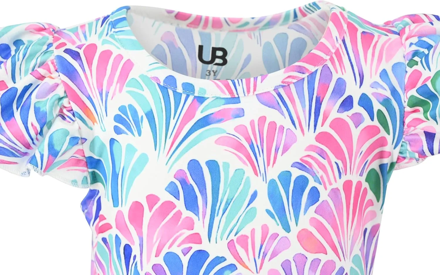 Unique Baby Girls' Short Sleeve Everyday Printed Dresses for Kid and Toddler, Sizes 2T-12Y