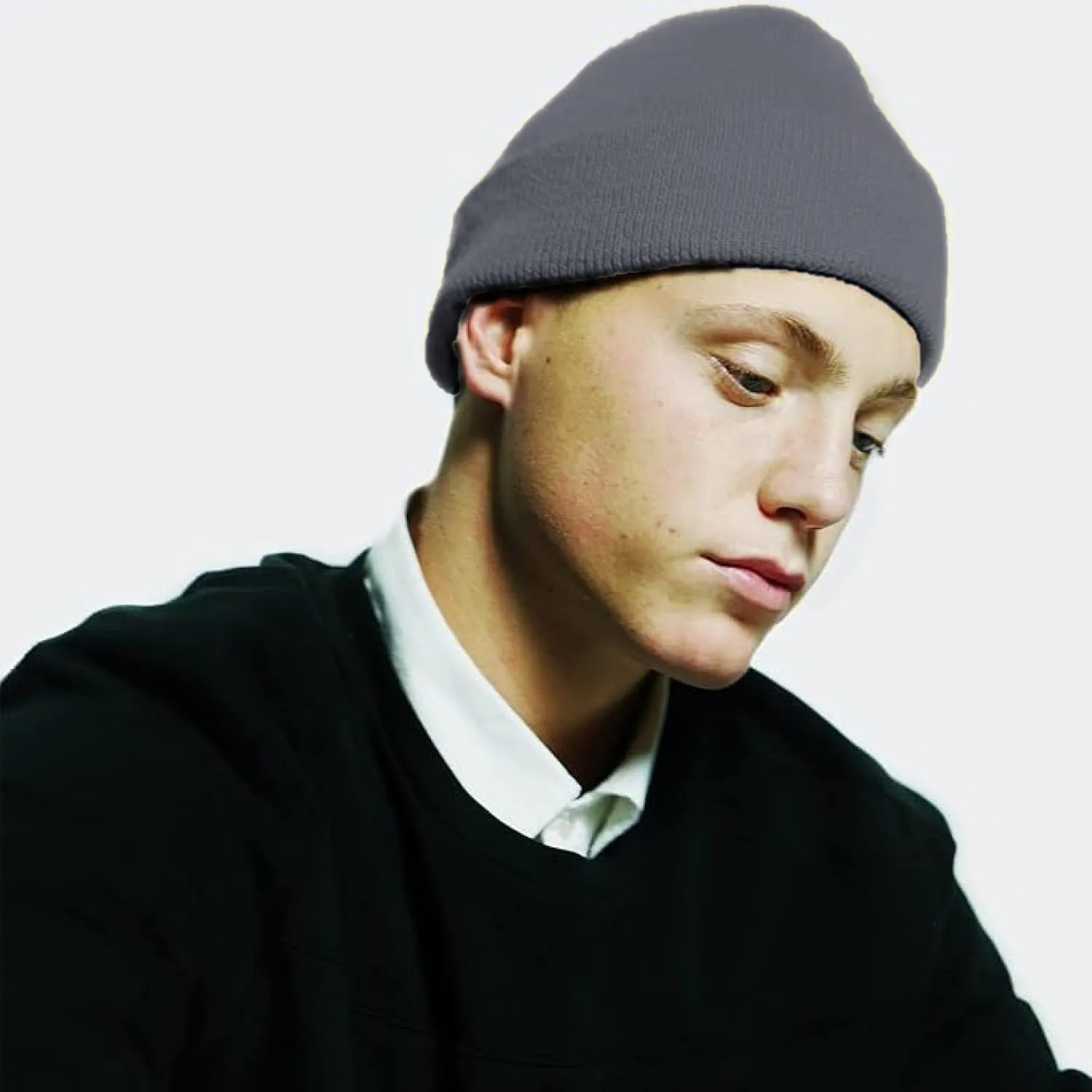 Unisex Solid Knit Cuffed Beanie - for Men and Women Daily Beanies Winter Warm Hat Skull Cap