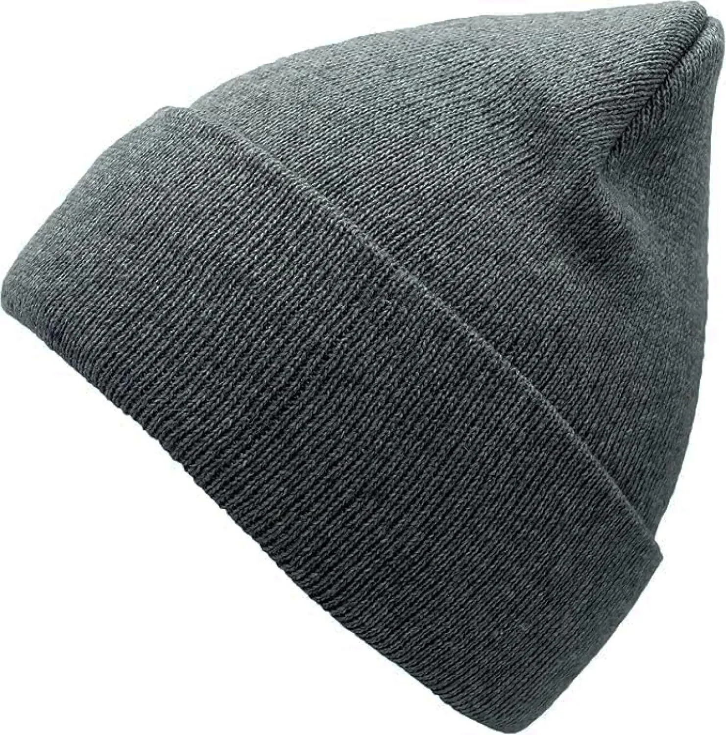 Unisex Solid Knit Cuffed Beanie - for Men and Women Daily Beanies Winter Warm Hat Skull Cap