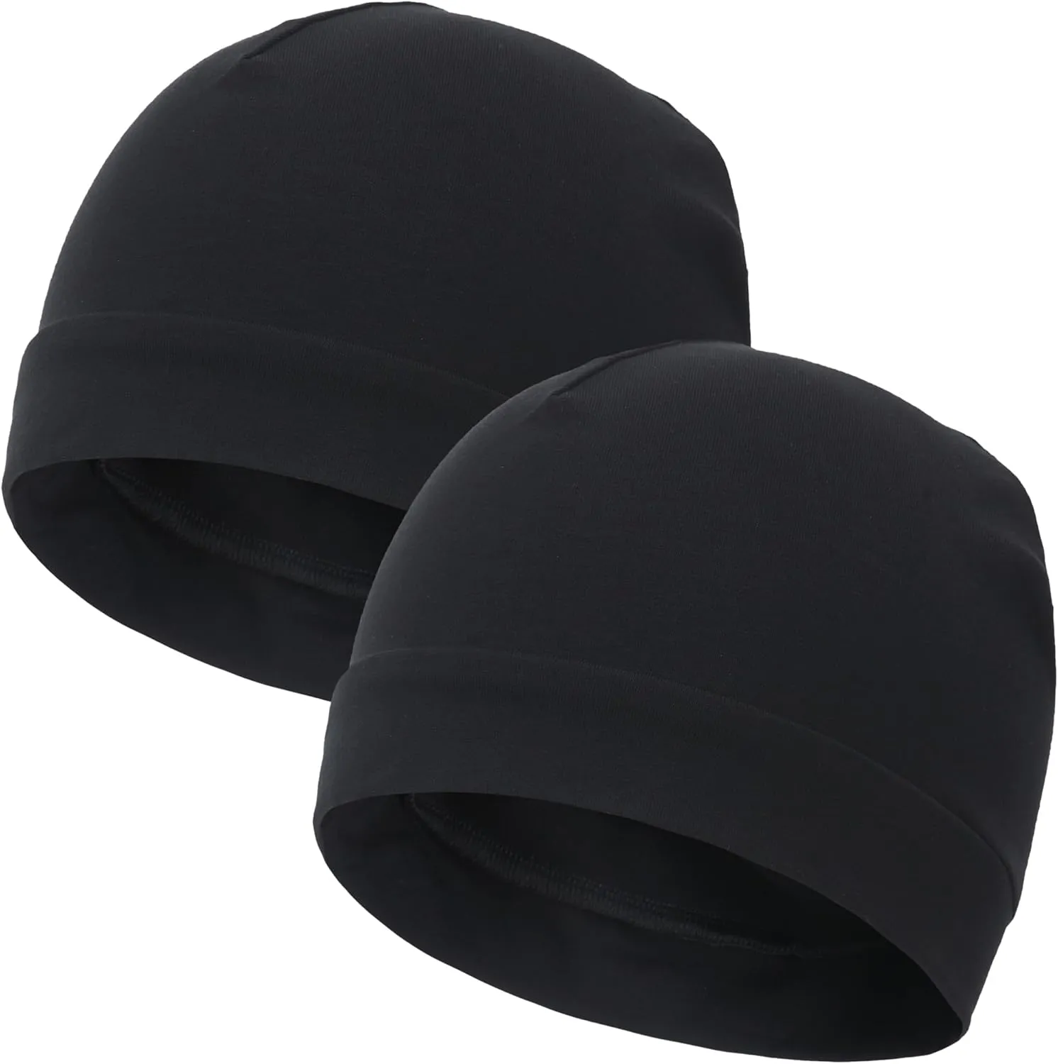 vidsel 100% Cotton Skull Caps for Men Women Breathable Night Cap Sleep Hats Soft Lightweight Running Beanie Helmet Liner