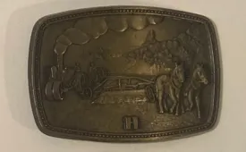 Vintage Metal Belt Buckle, Oil Field Horse, Nice Design, Standard Size, Heavy Duty, Quality, Thick Metal, For Belts, Fashion,