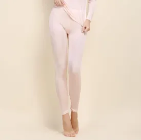 Womens Silk Thermal Long Johns Bottom Mulberry Silk Lightweight Base Layer Underwear Pants